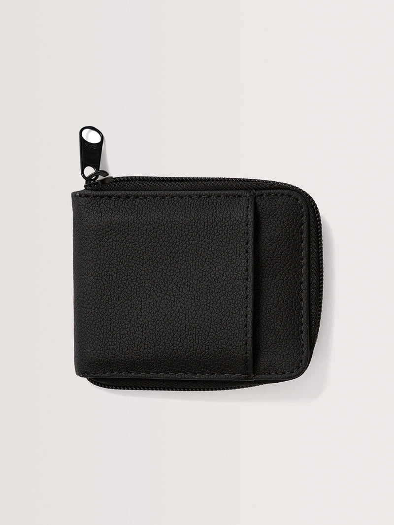 Carteira Preta Com Zíper Hang Loose Zipper