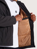 Jaqueta Preta Pesada Com Capuz Hang Loose Develop