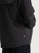 Jaqueta Preta Pesada Com Capuz Hang Loose Develop