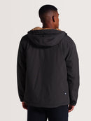 Jaqueta Preta Pesada Com Capuz Hang Loose Develop