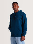 Moletom Canguru Azul Felpado Hang Loose Roundlogo