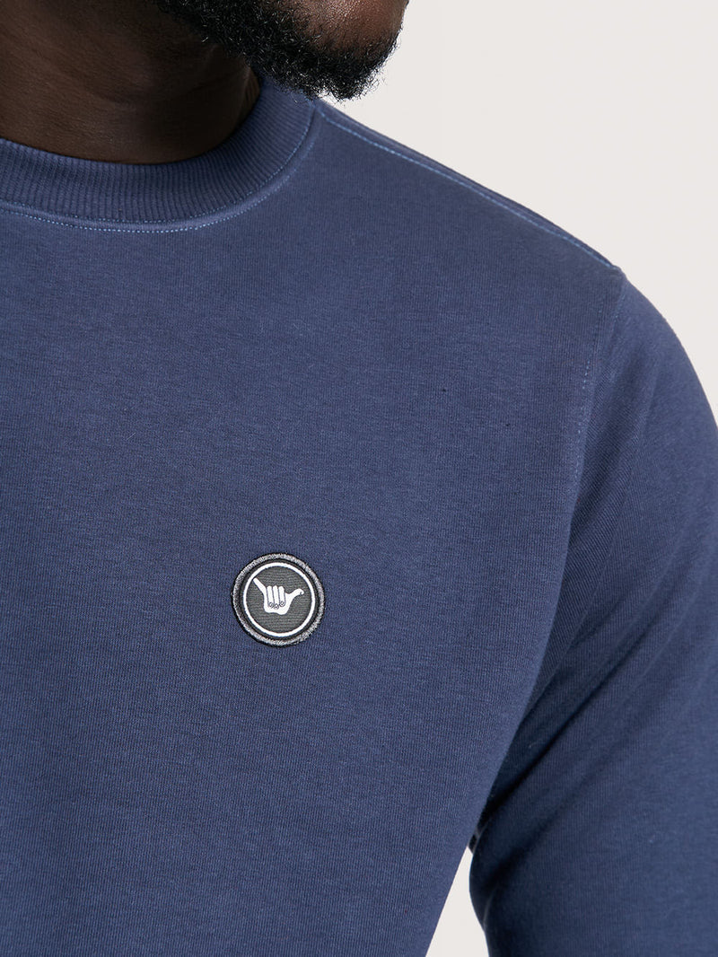 Moletom Careca Azul Marinho Hang Loose Clean