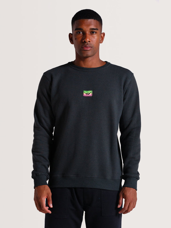 Moletom Careca Cinza Felpado Hang Loose Retro