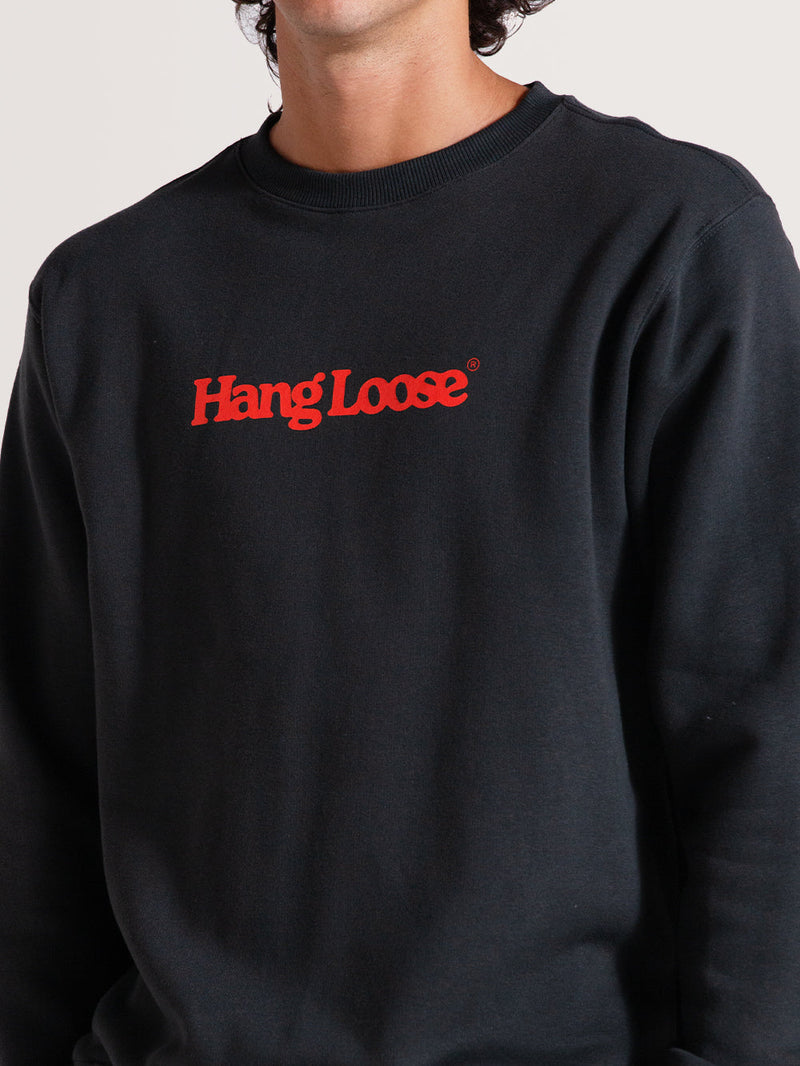 Moletom Careca Cinza Felpado Hang Loose Typo
