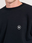 Moletom Careca Preto Hang Loose Clean